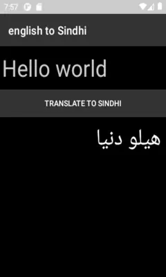 english to Sindhi translator android App screenshot 3